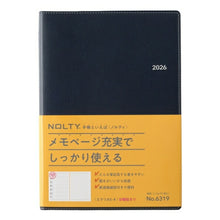 Load image into Gallery viewer, JMAM 日本能率協会マネジメントセンター 2026 1月始まり 手帳 A5 6319 ウィークリー NOLTY ノルティ エクリA5-4 日曜始まり ダークネイビー 2026年 能率 ダイアリー シンプル ビジネス スケジュール帳 手帳のタイムキーパー :9784800549303