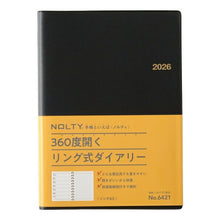 Load image into Gallery viewer, JMAM 日本能率協会マネジメントセンター 2026 1月始まり 手帳 A5 6421 ウィークリー NOLTY ノルティ リングA5 ブラック 2026年 能率 ダイアリー シンプル ビジネス スケジュール帳 手帳のタイムキーパー :9784820756187