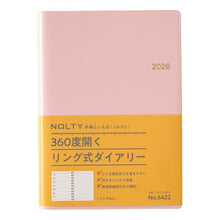 Load image into Gallery viewer, JMAM 日本能率協会マネジメントセンター 2026 1月始まり 手帳 A5 6422 ウィークリー NOLTY ノルティ リング ピンク 2026年 能率 ダイアリー シンプル ビジネス スケジュール帳 手帳のタイムキーパー :9784820756194