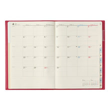 Load image into Gallery viewer, JMAM Japan Management Association Management Center 2026 January Start Planner A5 6466 NOLTY Access A5-2 Red 2026 Efficiency Diary Simple Business Schedule Book Planner's Timekeeper: 9784800549402