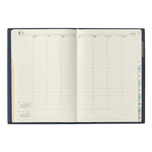 Load image into Gallery viewer, JMAM Japan Management Association Management Center 2026 January Start Planner A5 6467 Weekly NOLTY Access A5-3 Navy 2026 E-Efficiency Diary Simple Business Schedule Book Planner Timekeeper: 9784800544537