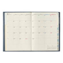 Load image into Gallery viewer, JMAM Japan Management Association Management Center 2026 January Start Planner A5 6481 Weekly NOLTY Access A5-5 Navy Blue 2026 Efficiency Diary Simple Business Schedule Book Planner's Timekeeper: 9784800549488