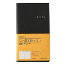 Load image into Gallery viewer, JMAM Japan Management Association Management Center 2026 January Start Planner A5 6501 Weekly NOLTY Lists 1 Black 2026 Efficiency Diary Simple Business Schedule Book Planner Time Keeper :9784800562739