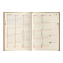 Load image into Gallery viewer, JMAM Japan Management Association Management Center 2026 January Start Diary A5 7353 NOLTY NOLTY Memory 5-Year Journal Beige 2026 Nohritsu Diary Simple Business Schedule Book Diary Timekeeper :9784820738107