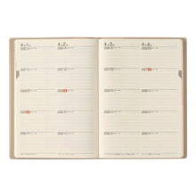 Load image into Gallery viewer, JMAM Japan Management Association Management Center 2026 January Start Diary A5 7353 NOLTY NOLTY Memory 5-Year Journal Beige 2026 Nohritsu Diary Simple Business Schedule Book Diary Timekeeper :9784820738107