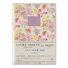 Load image into Gallery viewer, JMAM Japan Management Association Management Center 2026 January Start Planner A6 7723 PAGEM by NOLTY Memory Household Account Book Laura Ashley Amelie Efficiency Diary Simple Schedule Book Planner Timekeeper :9784820734048