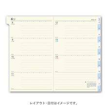Load image into Gallery viewer, JMAM Japan Management Association Management Center 2026 April Start Planner A6 9058 NOLTY Pocket Casual 5 Navy 2026 Efficiency Diary Simple Business Schedule Book Planner Timekeeper :9784820758204