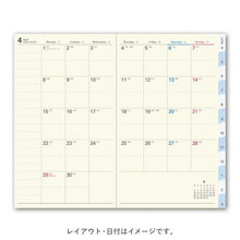 Load image into Gallery viewer, JMAM Japan Management Association Management Center 2026 April Start Planner A6 9058 NOLTY Pocket Casual 5 Navy 2026 Efficiency Diary Simple Business Schedule Book Planner Timekeeper :9784820758204