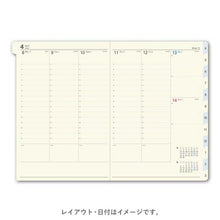 Load image into Gallery viewer, JMAM Japan Management Association Management Center 2026 April Start Techo B6 9090 NOLTY Carre B6 Vertical 1 Black 2026 Efficiency Diary Simple Business Schedule Book Techo no Timekeeper :9784820754237