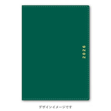 Load image into Gallery viewer, JMAM Japan Management Association Management Center 2026 April Start Planner B6 9094 NOLTY CAREL B6 Week 3 Sunday Start Green 2026 Efficiency Diary Simple Business Schedule Book Planner Timekeeper: 9784820736004