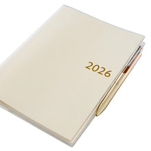 Load image into Gallery viewer, JMAM Japan Management Association Management Center 2026 April-Start Planner A5 9211 NOLTY Scolalight Ivory 2026 Efficiency Diary Simple Business Journal Household Ledger Schedule Book Timekeeper of Planners: 9784800552631