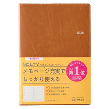 Load image into Gallery viewer, JMAM Japan Management Association Management Center 2026 April Start Planner A5 9672 NOLTY Eclat A5-1 Camel 2026 Efficiency Diary Simple Business Journal Schedule Book Timekeeper of Planners: 9784800539328