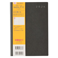 Load image into Gallery viewer, JMAM Japan Management Association Management Center 2026 April Start Planner B6 9894 NOLTY Eclat B6-5 Sunday Start Dark Gray 2026 Efficiency Diary Simple Business Diary Schedule Book Planner Time Keeper: 9784820758419