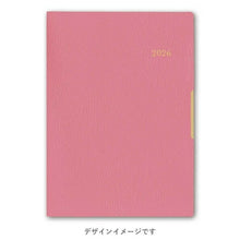 Load image into Gallery viewer, JMAM 日本能率協会マネジメントセンター 2026 4月始まり 手帳 B6 9915 NOLTY ペイジェムマンスリー グラース B6-i 日曜 チェリーピンク 2026年 能率 ダイアリー シンプル ビジネス スケジュール帳 手帳のタイムキ :9784820754787