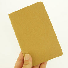 Load image into Gallery viewer, 【訳アリ廃版商品、一部日焼け跡あり。】 MOLESKINE モレスキン(モールスキン) ノート A6 プレーンノート(無地) 3冊セット / ポケット / 茶 a6 :9784903799254