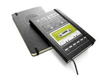 Load image into Gallery viewer, 20%OFF訳アリ廃版商品、日焼け跡あり】 MOLESKINE モレスキンノート ・ 限定版 オーディオカセット ノートブック プレーン(無地)/ ポケット 緑 グリーン 罫線A6 a6 デザイン文具 スケジュール帳 タイムキーパー バンド閉じ :9788866134664