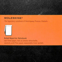 Load image into Gallery viewer, 廃版 数量限定 訳あり商品 MOLESKINE モレスキン(モールスキン)A5 スリム ハードカバー Reporter Notebook スケジュール帳 手帳のタイムキーパー 連絡帳 おしゃれ 自由帳 罫線 廃版 数量 :9788883705519