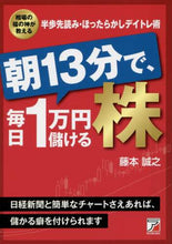 画像をギャラリービューアに読み込む, 藤本誠之 / 朝13分で、毎日1万円儲ける株