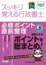 画像をギャラリービューアに読み込む, #TAC行政書士講座 #’22 スッキリ覚える行政書士 必修ポイ タツクギヨウセイシヨシコウザ :9784813297710