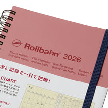 Load image into Gallery viewer, ﾛﾙﾊﾞｰﾝ ﾀﾞｲｱﾘｰ 2026 DELFONICS ﾃﾞﾙﾌｫﾆｯｸｽ 2025年 10月始まり 手帳 月間式(ﾌﾞﾛｯｸ) B6 ﾛｸﾞﾁｬｰﾄ L ｻｲｽﾞ 無地 ﾎﾟﾆｰ ｱﾆﾏﾙ ﾘﾝｸﾞ ｺﾞﾑﾊﾞﾝﾄﾞ付き おしゃれ 大人かわいい  ｽｹｼﾞｭｰﾙ帳 手帳の :4516085311413
