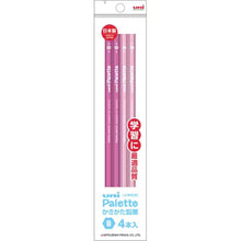 Load image into Gallery viewer, Mitsubishi Pencil Uni Palette Writing Pencil Hexagonal Pastel Pink B 4-Pack: 4902778270417
