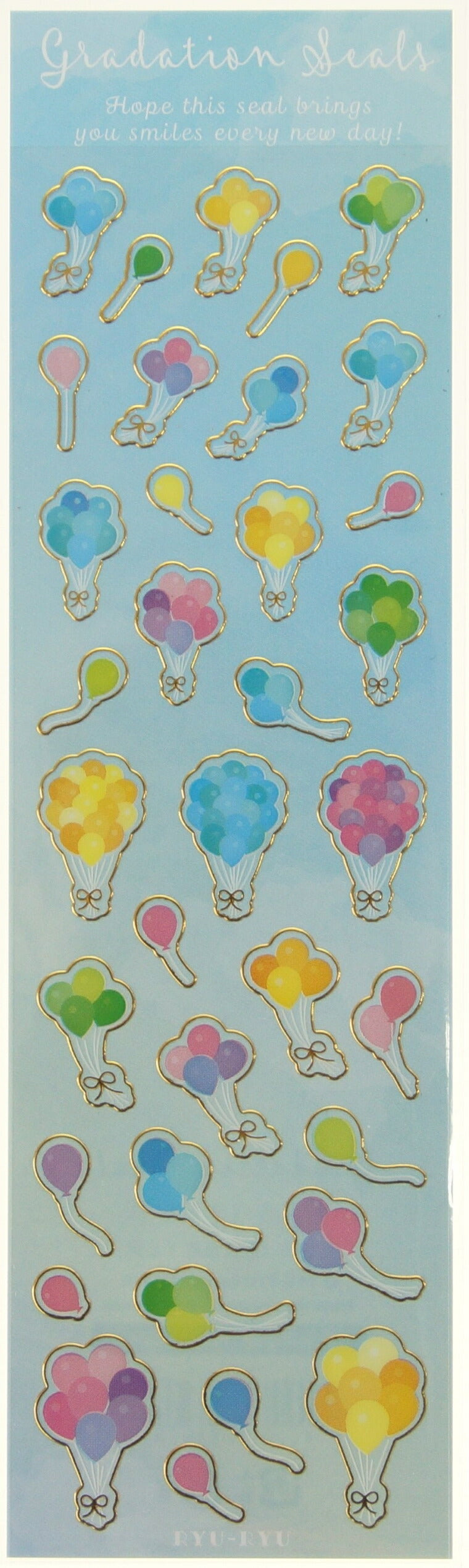 ＃グラデーションシール風船 : RYU-RYU : gradation seal balloon : 4510180236381