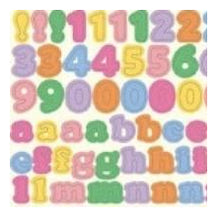 Load image into Gallery viewer, Circle Seal Basic Alphabet Alphabet &amp; Numbers 201 stickers ABC abc letters English colorful circle seal round cute pop learning name sticker :4510180237159
