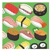 Load image into Gallery viewer, Circle Seals, Basic Sushi Design, 98 Stickers, Sushi, Nigiri, Gunkan, Maki, Ikura, Tuna, Salmon, Shrimp, Egg, Food, Cute, Pop, Reward, Round :4510180237296
