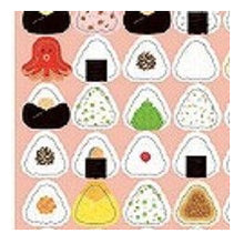 Load image into Gallery viewer, Circle Seal Basic Onigiri Seal Rice ball Umeboshi Salmon Tarako Konbu Okaka Wakame Egg Japanese-style Rice Food Round Cute Pop :4510180237302
