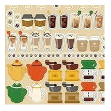 Load image into Gallery viewer, Circle Seal Basic Coffee Seal Latte Siphon Mill Cafe Latte Cafe Lover Retro Sticker :4510180237326
