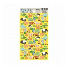 Load image into Gallery viewer, Circle Stickers Basic Rare Animals Stickers Animals Safari Zoo Colorful Cute :4510180237340
