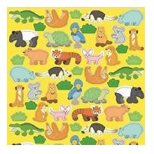 Load image into Gallery viewer, Circle Stickers Basic Rare Animals Stickers Animals Safari Zoo Colorful Cute :4510180237340
