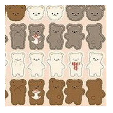 Load image into Gallery viewer, Circle Seals Basic Teddy Bear - Lots of Bears, 80 Stickers. Stickers, Bears, Cute, Natural Colors, Simple, Reward Stickers: 4510180237357
