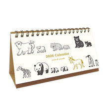 Load image into Gallery viewer, 26-Year Animal Parade Desktop Calendar: 4510180570638
