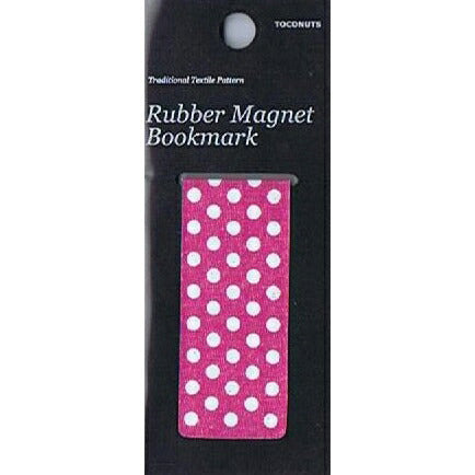 TOCONUTS Planner Accessories - Rubber Magnet Bookmark J Dot Pink - Bookmark, Magnetic, Cute, Soft, Planner - Timekeeper for Your Planner :4512367311416