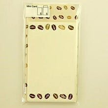 Load image into Gallery viewer, mdesighpress ﾍﾟｰﾊﾟｰﾜｰｸｽ 紙製品 ･ ﾐﾆｶｰﾄﾞｾｯﾄ5p 珈琲豆 ｶｰﾄﾞ 封筒 ﾐﾆﾚﾀｰ ﾚﾀｰｾｯﾄ ぽち袋 ﾒｯｾｰｼﾞｶｰ  ｽｹｼﾞｭｰﾙ帳 手帳のﾀｲﾑｷｰﾊﾟｰ :4513861480431
