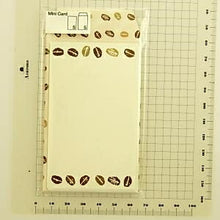 Load image into Gallery viewer, mdesighpress ﾍﾟｰﾊﾟｰﾜｰｸｽ 紙製品 ･ ﾐﾆｶｰﾄﾞｾｯﾄ5p 珈琲豆 ｶｰﾄﾞ 封筒 ﾐﾆﾚﾀｰ ﾚﾀｰｾｯﾄ ぽち袋 ﾒｯｾｰｼﾞｶｰ  ｽｹｼﾞｭｰﾙ帳 手帳のﾀｲﾑｷｰﾊﾟｰ :4513861480431
