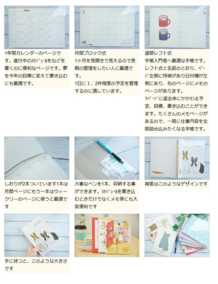 【メール便送料無料】 ｸﾞﾘｰﾃｨﾝｸﾞﾗｲﾌ 2023年1月始まり 手帳 週間ﾚﾌﾄ式(ﾎﾘｿﾞﾝﾀﾙ) B6 ｼｯｸ ｺｺちゃん ｻｶﾓﾄﾘｮｳ 米津祐介 ﾊﾞｰﾊﾞﾊﾟﾊﾟ ﾓｰﾒﾝﾄ ﾊﾟﾝﾀﾞ 手帳ｶﾊﾞｰ ｻｲｽﾞ  ｽｹｼﾞｭｰﾙ帳 手帳の :4516278451087