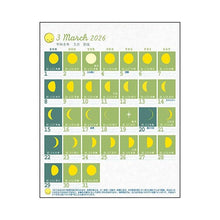 Load image into Gallery viewer, 26 Month Phases of the Moon Desk Calendar Greeting Life: 4515968339803
