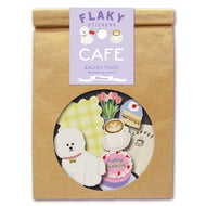 ＃ﾌﾚｰｷｰｽﾃｯｶｰｽﾞ Greeting Life グリーティングライフ GreetingLife(グリーティングライフ) フレーキーステッカーズ カフェ YDCK-29 : Flake stickers :4515968530507