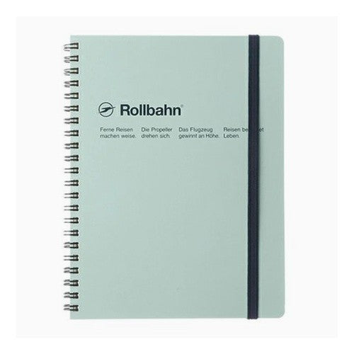 ロルバーンポケット付メモA5 ライトブルー rollbahn