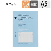 画像をギャラリービューアに読み込む, ＃ダイアリー リフィル  A5 タイプC (株)ﾃﾞﾙﾌｫﾆｯｸｽ :4516085330810
