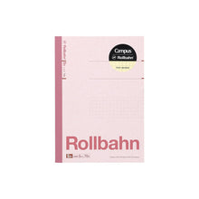 Load image into Gallery viewer, Campus×Rollbahn ノート B6 ライトピンク コラボ 限定 デルフォニックス コクヨ 5mm方眼 クリーム色用紙 :4516085419980
