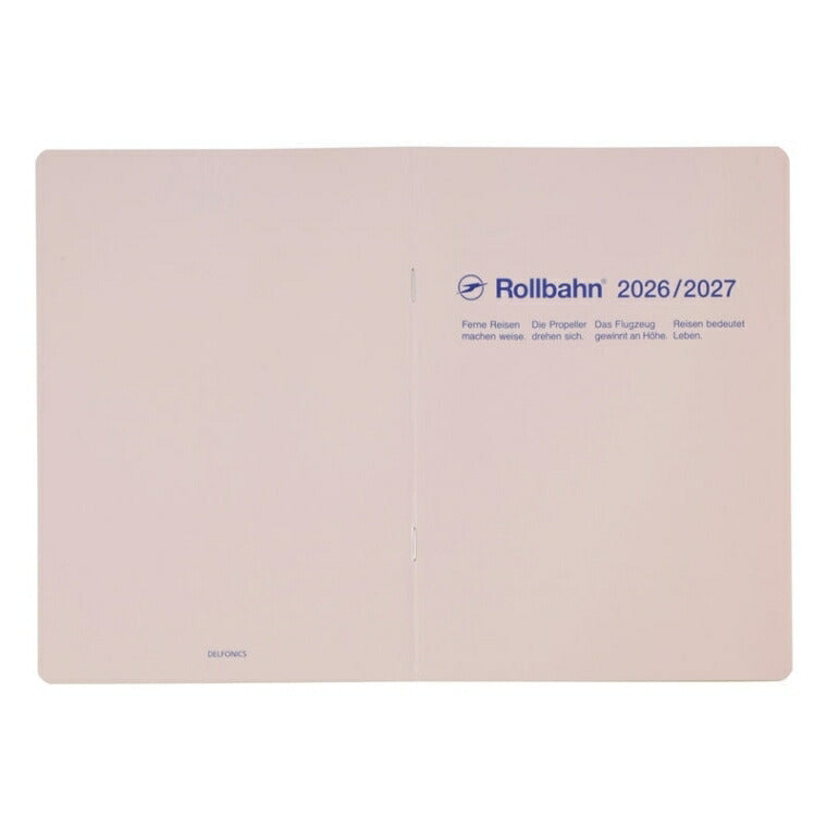 【セット購入で送料無料】 DELFONICS ﾃﾞﾙﾌｫﾆｯｸｽ 2026 3月始まり (2026年4月始まり) 手帳 月間式(ﾌﾞﾛｯｸ) A5 ﾛﾙﾊﾞｰﾝ ﾉｰﾄﾀﾞｲｱﾘｰ 無地 ｽｺﾗ ｸﾘｱ 薄い 軽い ﾎﾁｷｽ綴じ ｼﾝﾌﾟﾙ 大人かわいい  ｽｹｼﾞｭｰﾙ帳 手帳 :4516085290350