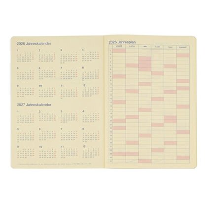 【セット購入で送料無料】 DELFONICS ﾃﾞﾙﾌｫﾆｯｸｽ 2026 3月始まり (2026年4月始まり) 手帳 月間式(ﾌﾞﾛｯｸ) A5 ﾛﾙﾊﾞｰﾝ ﾉｰﾄﾀﾞｲｱﾘｰ ﾔﾐｰ Moji ﾚﾍﾞﾙｱｯﾌﾟ YasuyukiTAKAKI 薄い 軽い ｽｹｼﾞｭｰﾙ帳 ｼﾝﾌﾟﾙ :4516085252006