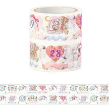 Load image into Gallery viewer, MARKS Mark's Seals Masking Tape ・ Masking tape that can be written on with water-based pens, perforated, 2-roll set for planner decoration, washi tape, wide, white, cutter, black, gray, storage, lucky bag, Schedule Book, Planner Timekeeper :4516278986374
