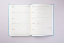 Load image into Gallery viewer, Diary 2022 January Start TAKAHASHI Takahashi Shoten Diary A5 22 5-Year Ruled Current Diary Ash Blue Takahashi Shoten Desk Diary 3-Year 5-Year Black Stylish Cute Character Diary Cover Diary Size Diary Timekeeper :9784471790226
