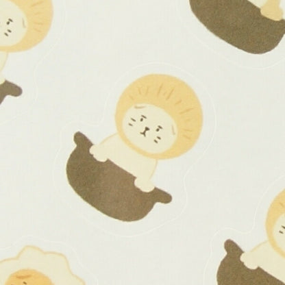 PAPIER PLATZ ﾊﾟﾋﾟｱﾌﾟﾗｯﾂ ｼｰﾙ ･ AOYOSHIｼｰﾙ たべもの×いきもの にゃんこおでん ｼｰﾙ帳 福袋 丸 おしゃれ ｱﾙﾊﾞﾑ ﾃﾞｺﾚｰｼｮﾝ ﾊｰﾄ 大量 ｽﾃｯｶｰ ｽﾏﾎ ごほうび 花 かわいい ｽｹｼﾞｭｰﾙ帳 手帳のﾀｲﾑｷｰﾊﾟｰ :4520491550083