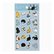 ＃シートシール　ゆるいどうぶつ　ねこ : Sheet sticker loose animal cat : 4521718747057