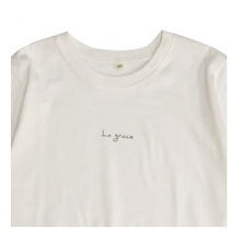 画像をギャラリービューアに読み込む, ＃プリントTシャツ ｵﾌﾎﾜｲﾄ M ｻｲｽﾞ La grace カジュアル フレンチテイスト 大人可愛い シンプル ﾍﾟｰｼﾞﾜﾝ :4528653689183
